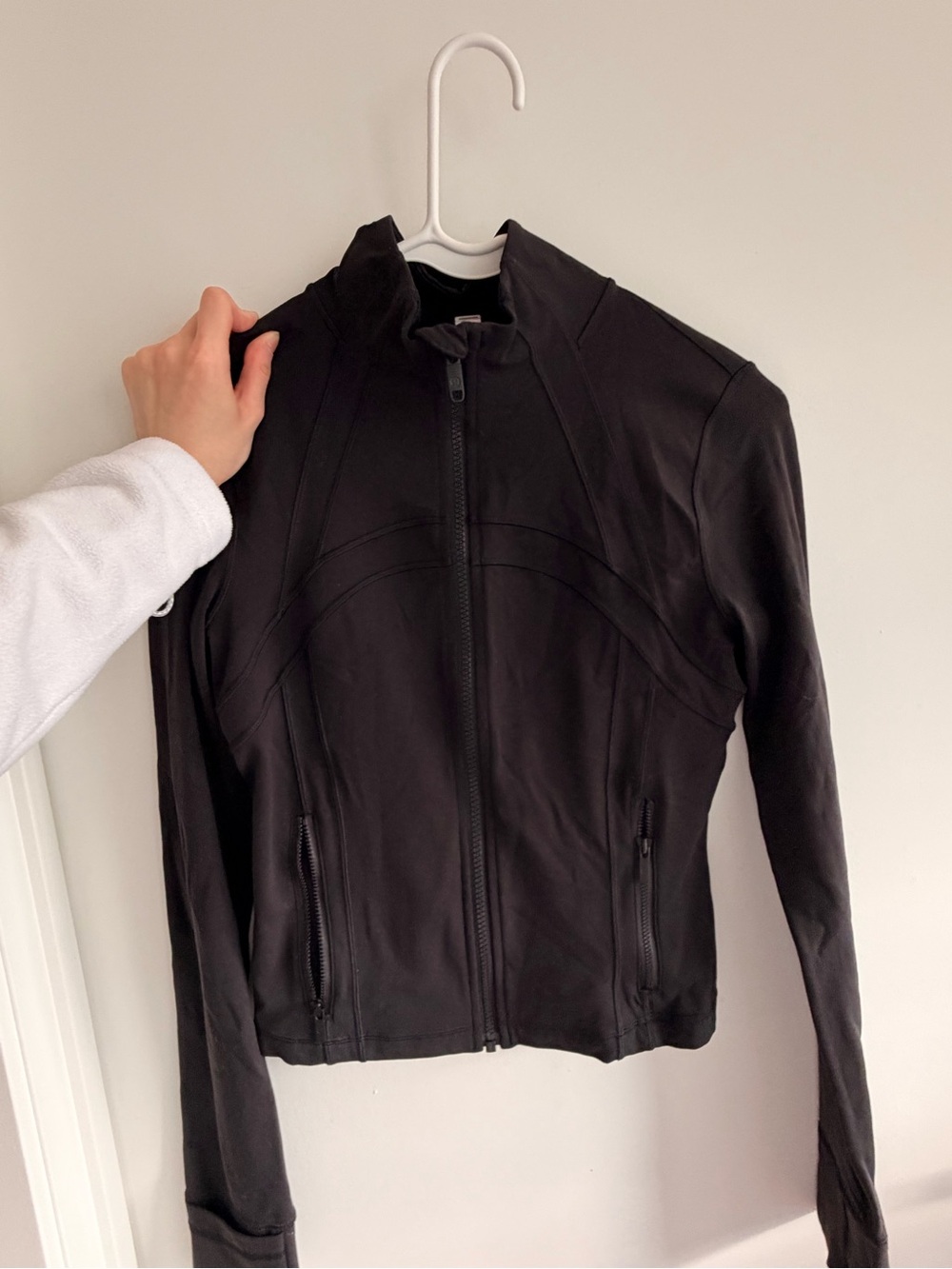 lululemon athletica Black Zip-Up Bomber Jacket
